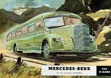 Mercedes-Benz O 6600, Titelblatt vom Verkaufsprospekt, 145 PS Diesel-Omnibus