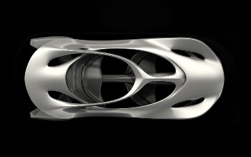 Sculpture Mercedes-Benz „Aesthetics 125“: visionary perspective of a future aesthetic.