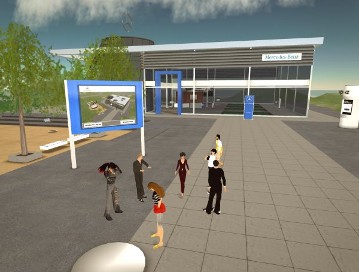 Mercedes-Benz eröffnet eine virtuelle Niederlassung in der Online-Welt "Second Life" und nutzt damit eine weitere Plattform der digitalen Kommunikation.