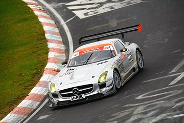 Mercedes-Benz SLS AMG GT3, BLACK FALCON in the VLN-Langstreckenmeisterschaft at the Nürburgring-Nordschleife (16th October 2010)