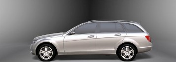 Mercedes-Benz C-Klasse T-Modell, Baureihe 204, 2007, Designprozess. Neben Modellen geben vor allem plastisch gestaltete Zeichnungen einen Eindruck vom Fortschritt in Richtung Serie.