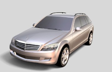 Mercedes-Benz C-Klasse T-Modell, Baureihe 204, 2007, Designprozess. Neben Modellen geben vor allem plastisch gestaltete Zeichnungen einen Eindruck vom Fortschritt in Richtung Serie.