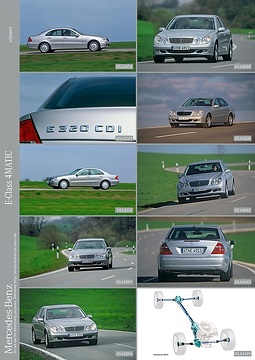 Mercedes-Benz E-Klasse V6-Modelle mit 4MATIC Allradantrieb, 2005.