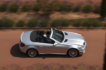 Mercedes-Benz SLK 55 AMG Roadster, model series R 171
photo shoot, southern France, motifs for the press trial drive