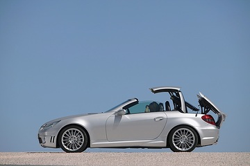 Mercedes-Benz SLK 55 AMG Roadster, model series R 171
photo shoot, southern France, motifs for the press trial drive