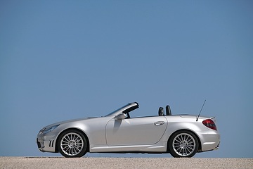 Mercedes-Benz SLK 55 AMG Roadster, model series R 171
photo shoot, southern France, motifs for the press trial drive