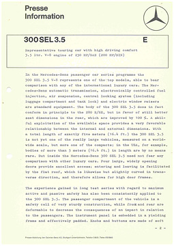 Presseinformationen 15. August 1969