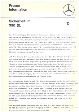 Presseinformationen 24. März 1971