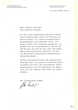 Presseinformationen 7. Februar 1979