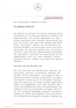 Presseinformationen 14. August 1989